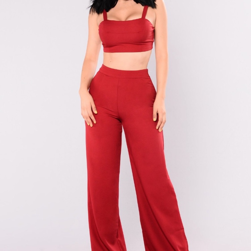 Fashion Nova Wendy Woven Set - Mustard